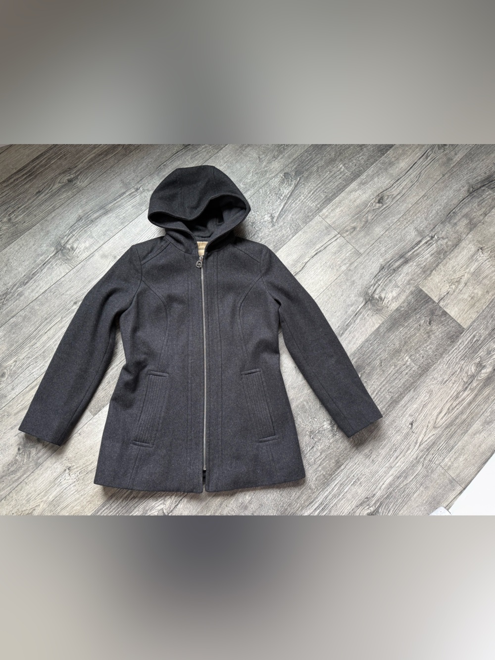 Michael Kors Wool Blend Hooded Jacket/Coat – Size S